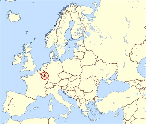 люксембург на карте